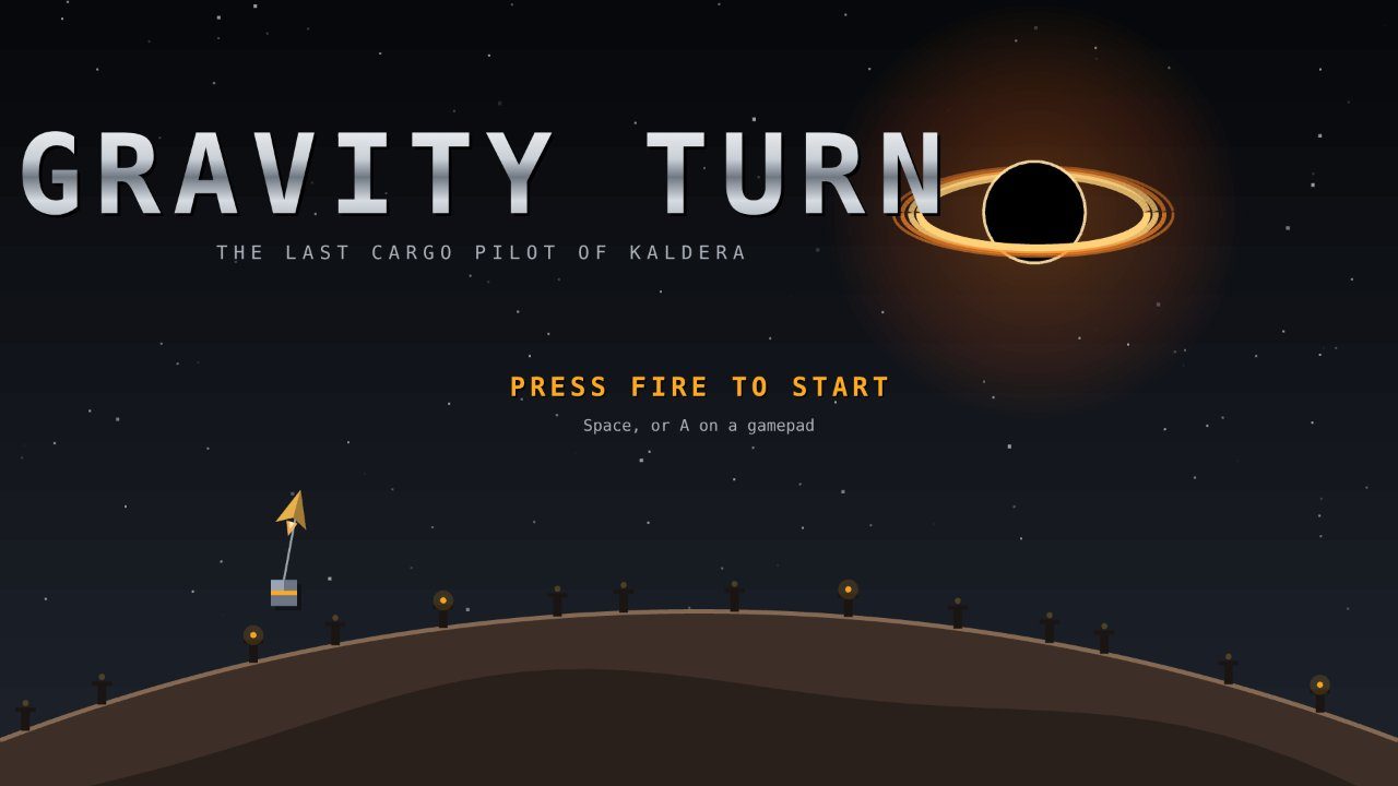 Gravity Turn title screen